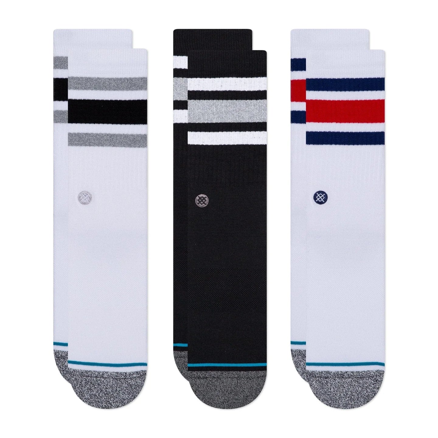 The Boyd Crew Socks 3 Pack - Multi