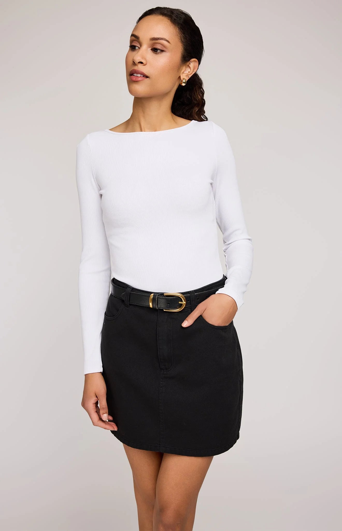 Thea Skirt - Washed Black