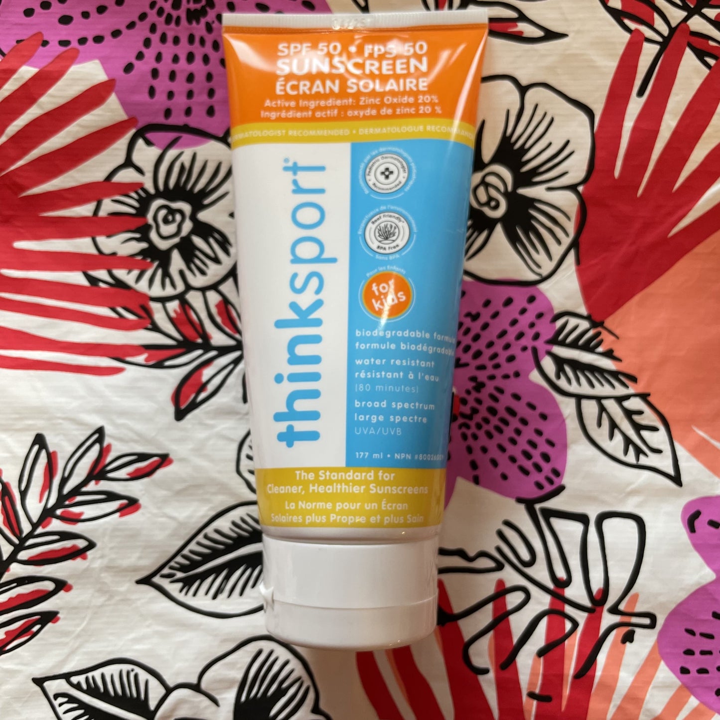 Think Sport Kid's Safe Sunscreen SPF 50+ - 177ml
