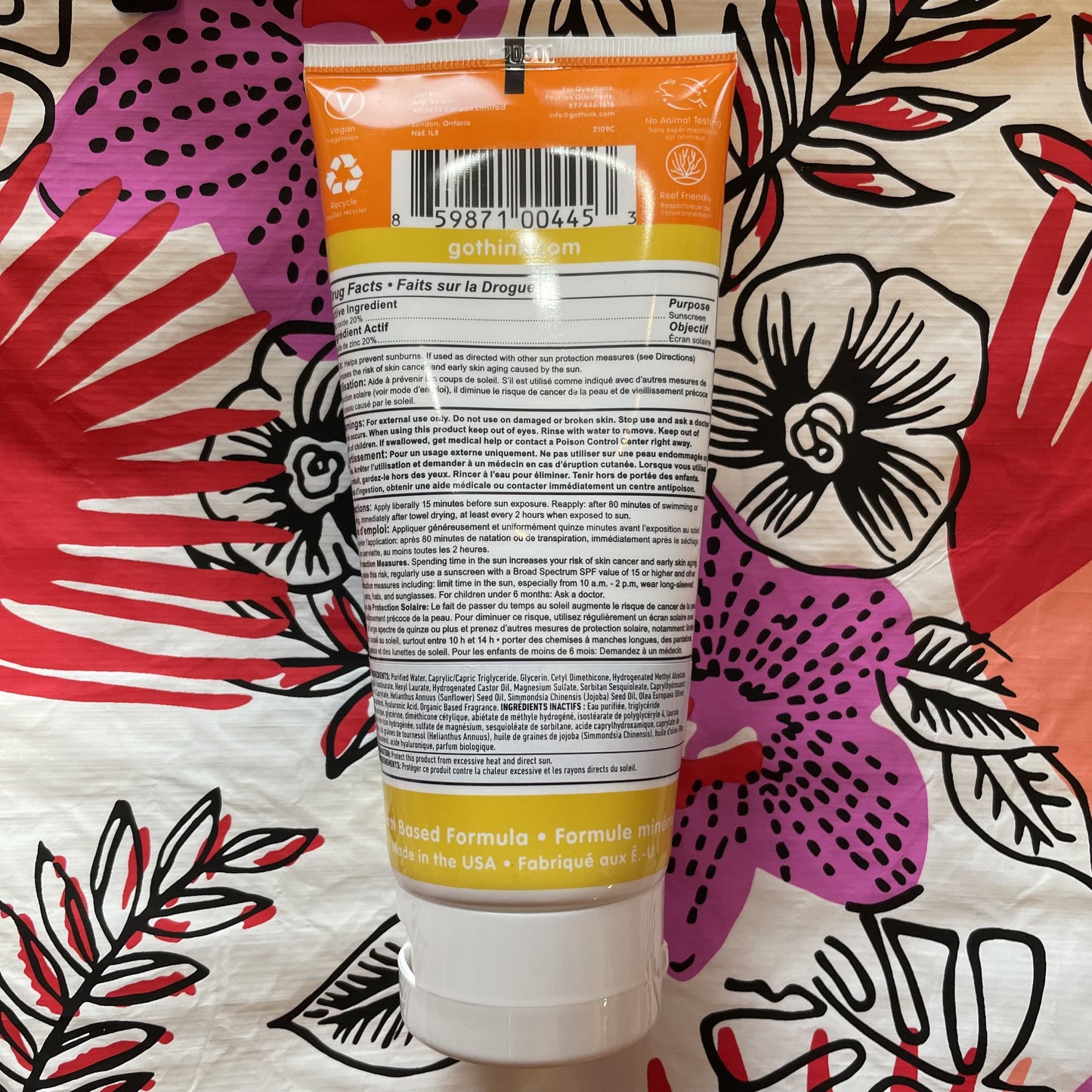 Think Sport Kid's Safe Sunscreen SPF 50+ - 177ml