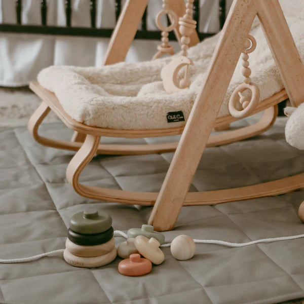 Wood and Silicone Stacker - Sand Tower
