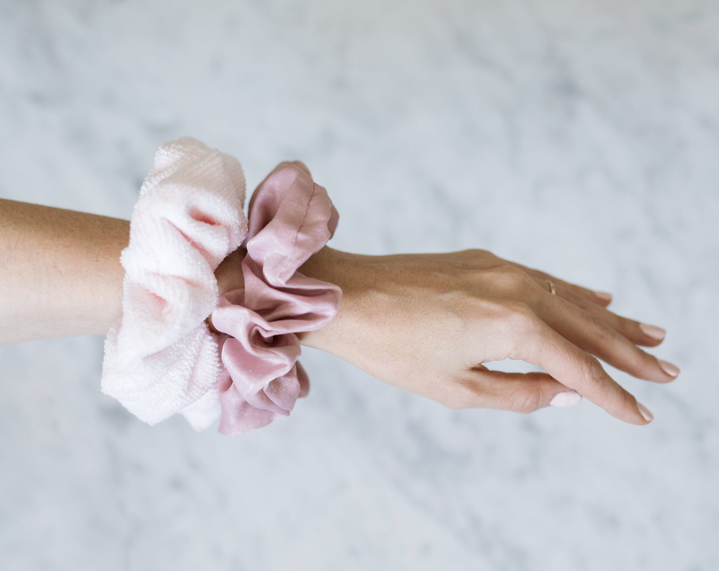 Wet/Dry Scrunchie Set - Blush
