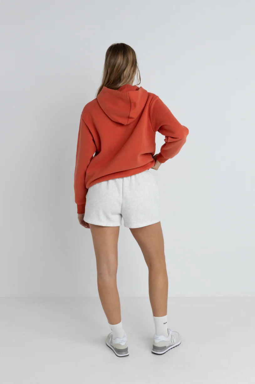 Womens Surf Hoodie - Dusty Red