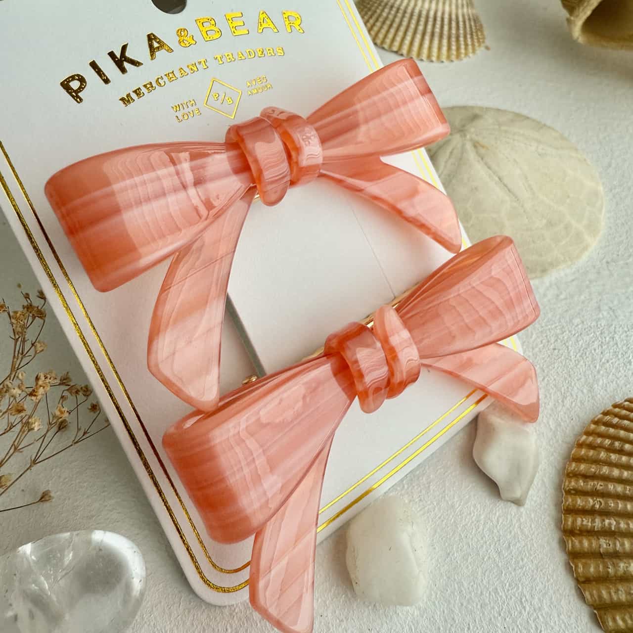 Zooey Bow Hair Clips - Hermosa