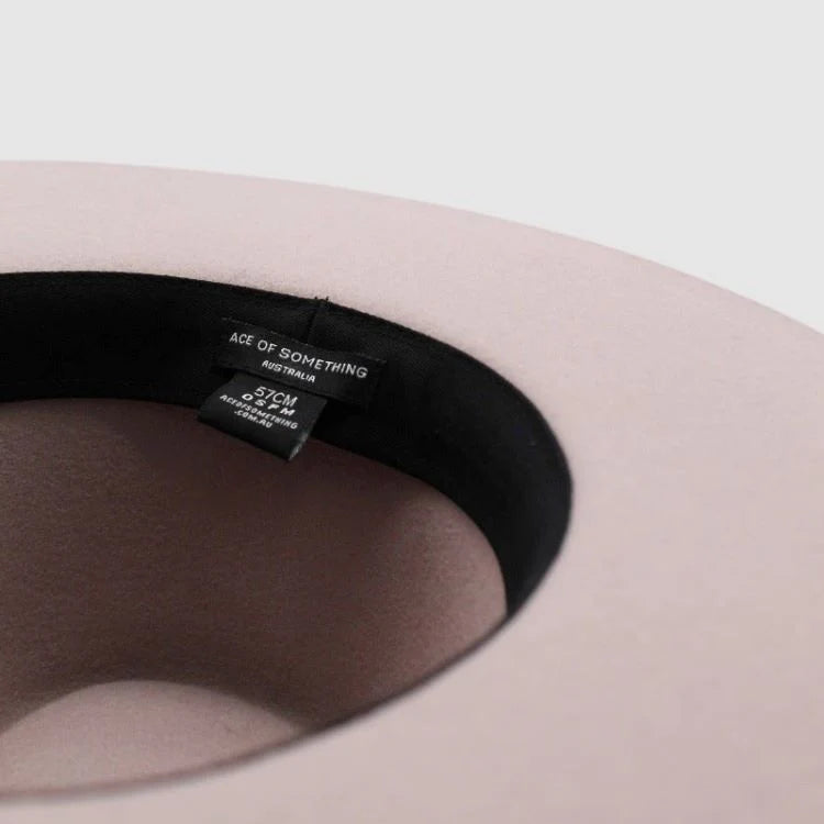 Jumbuck - Crown Fedora - Rose Dust
