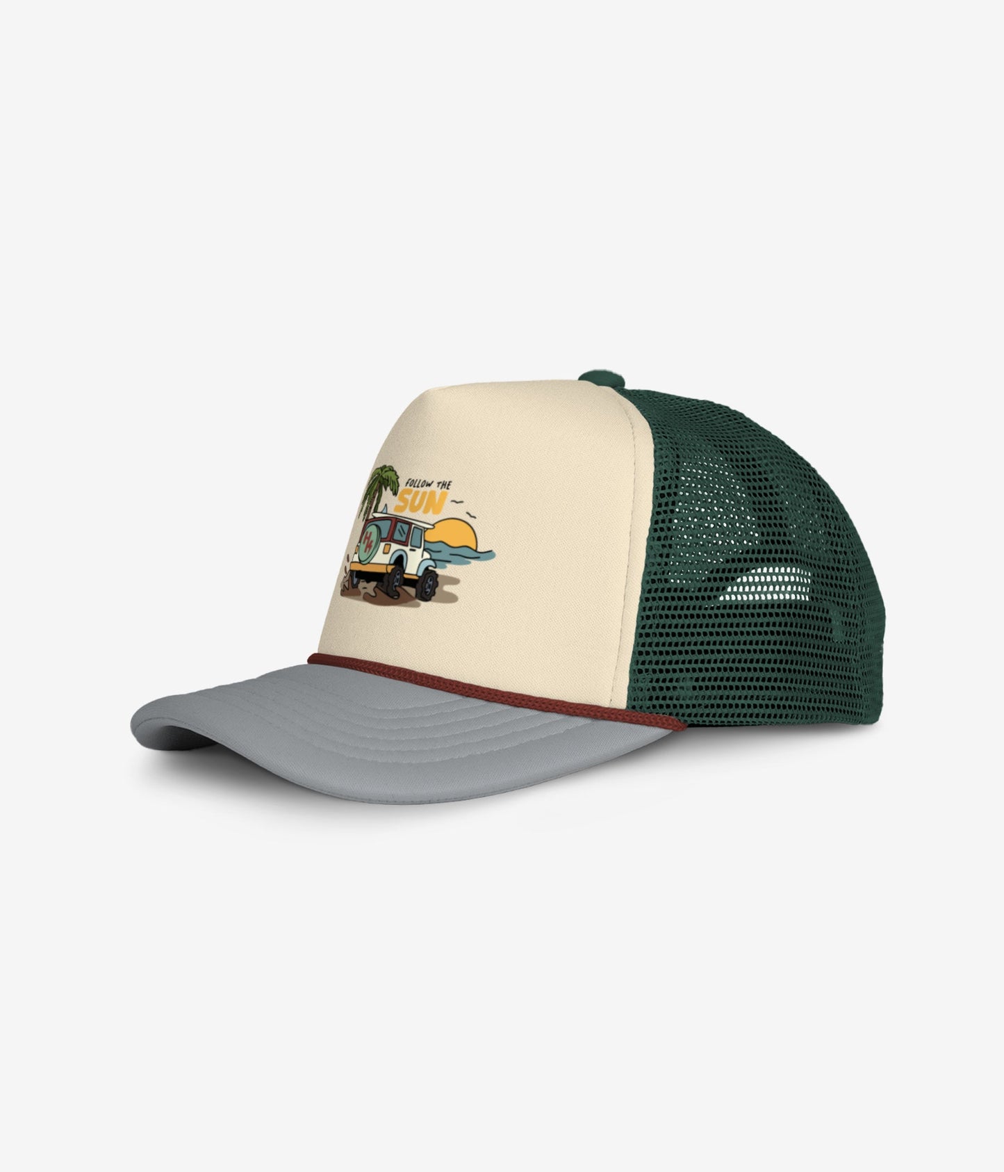 All Terrain Fun Trucker Hat - Oatmeal