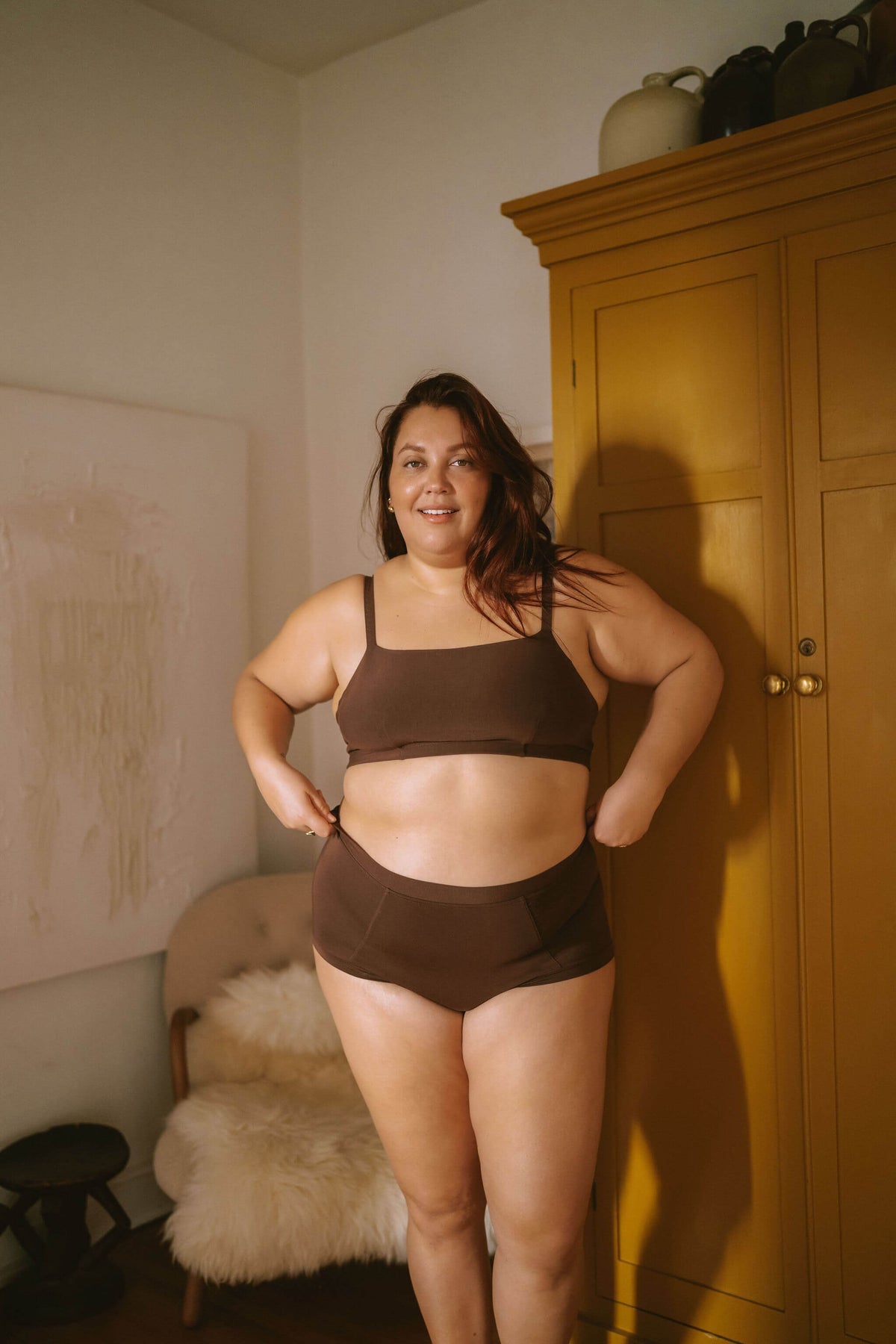 Brief Mineral Underwear - Brown