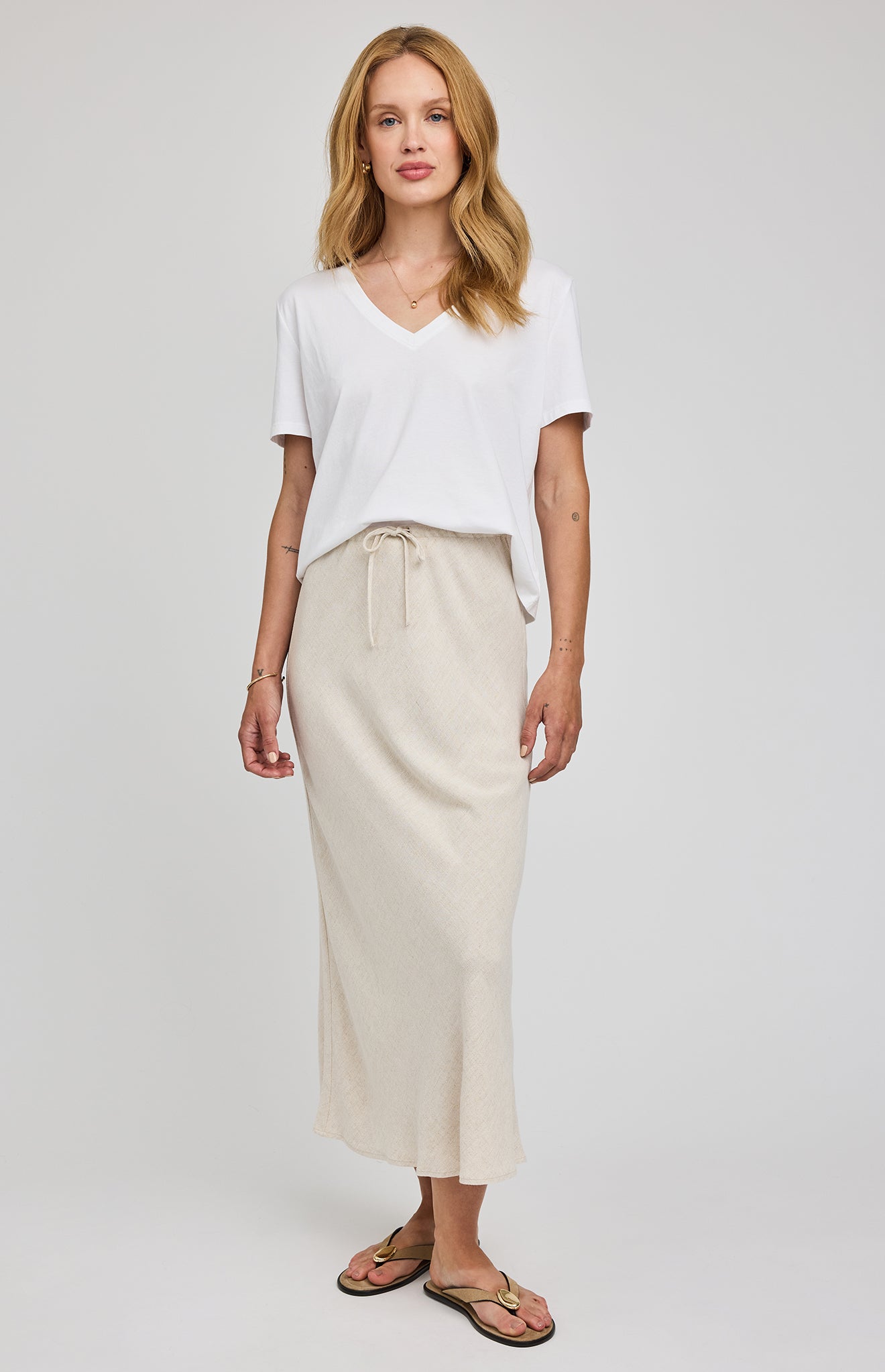 Cassia Linen Skirt - Linen