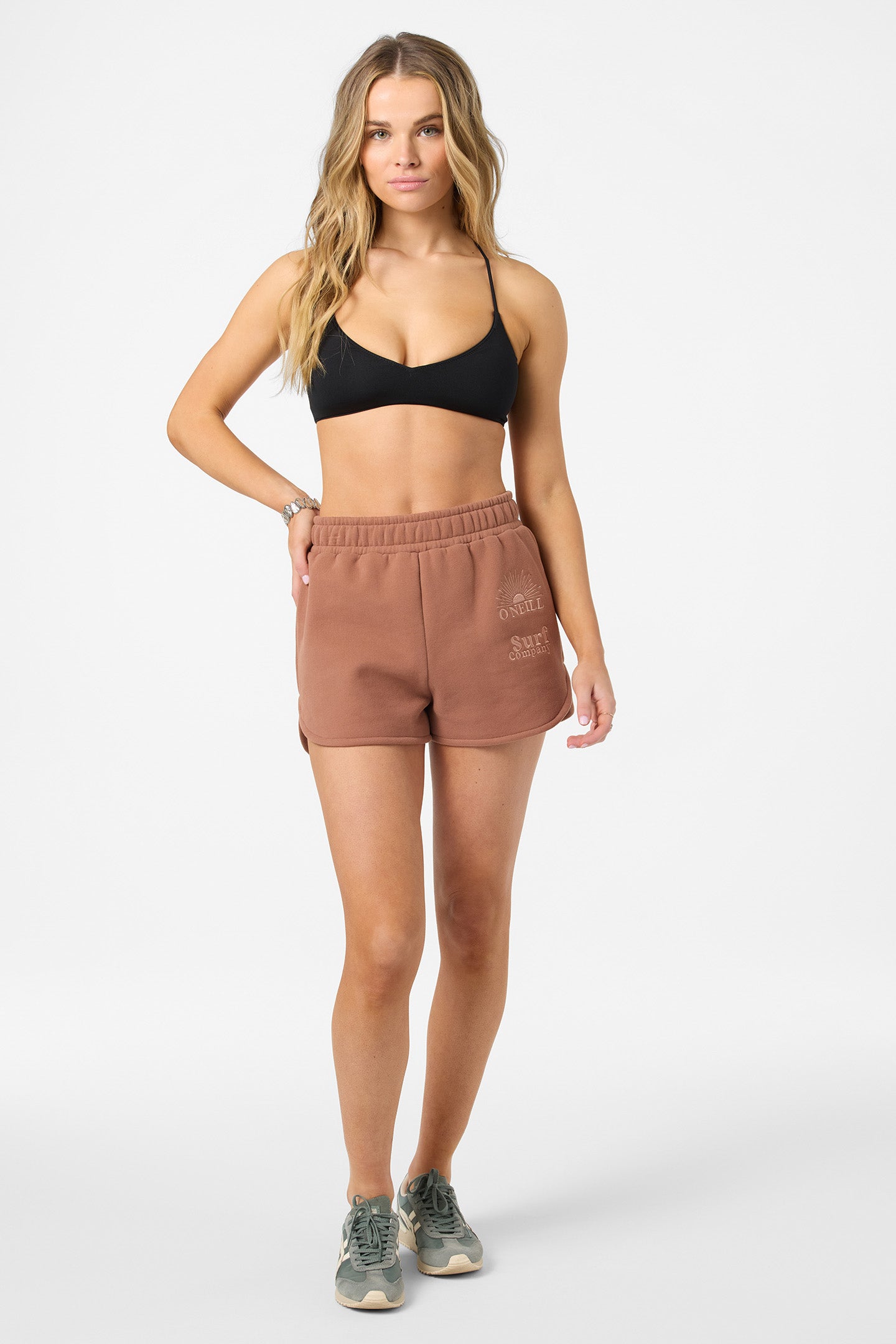 Chore Break Scallop Fleece Short - Carob Brown