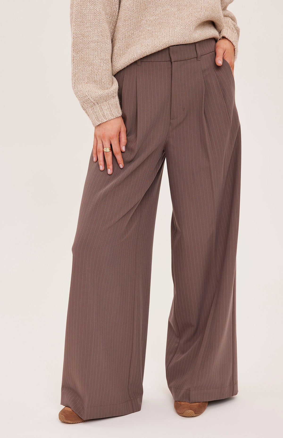 Collins Pant - Cafe Pinstripe