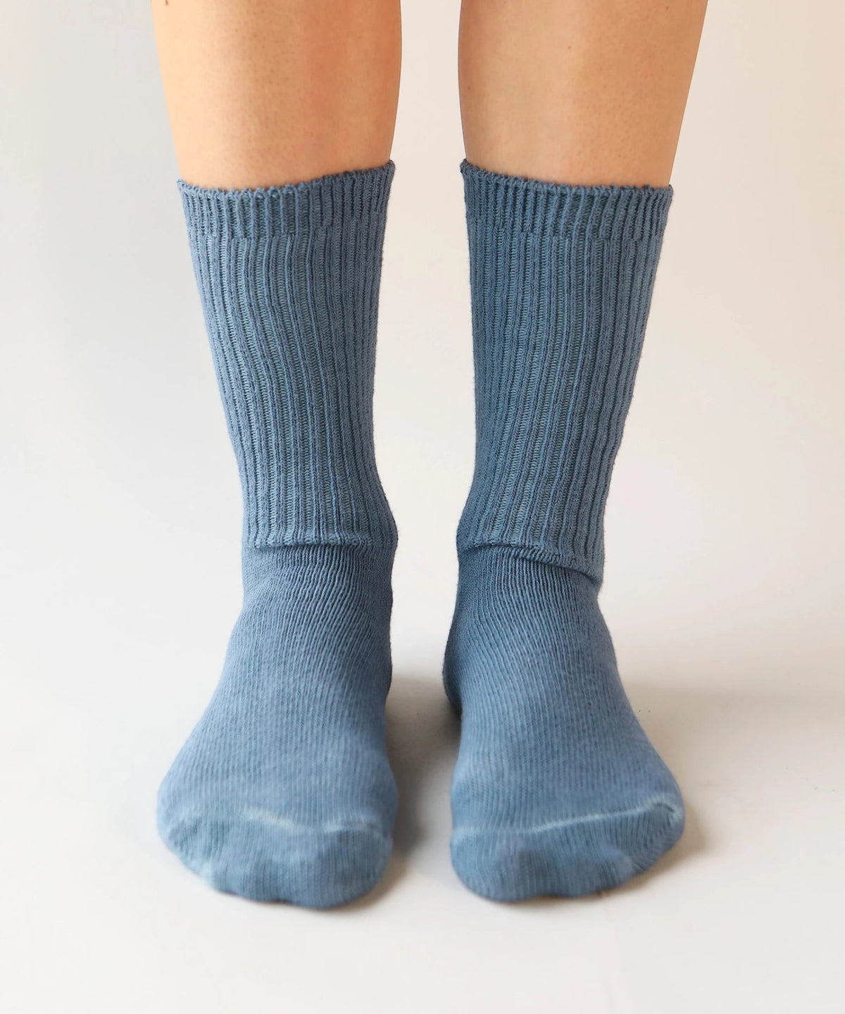 Dyed Cotton Socks - Washed Indigo