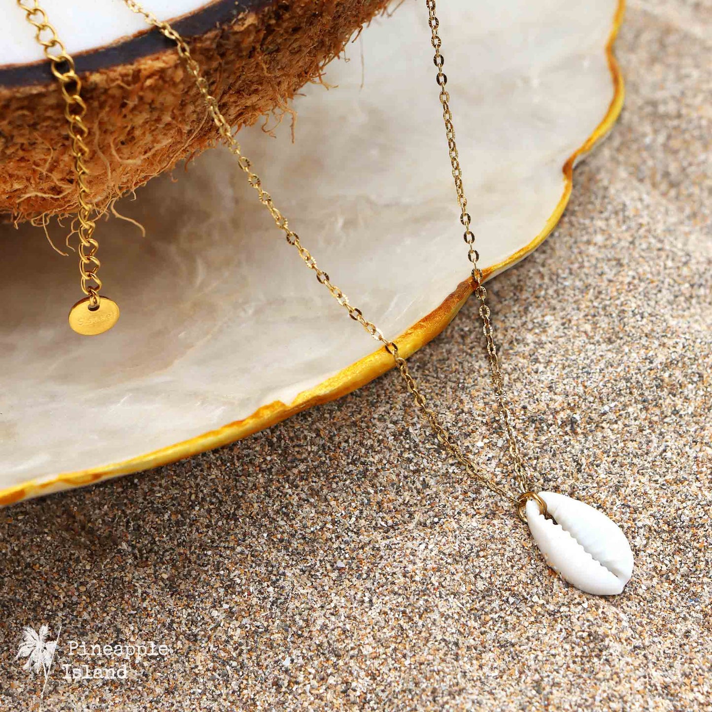 Hideaways Cowrie Shell Necklace by Pineapple Island, Giada Collection