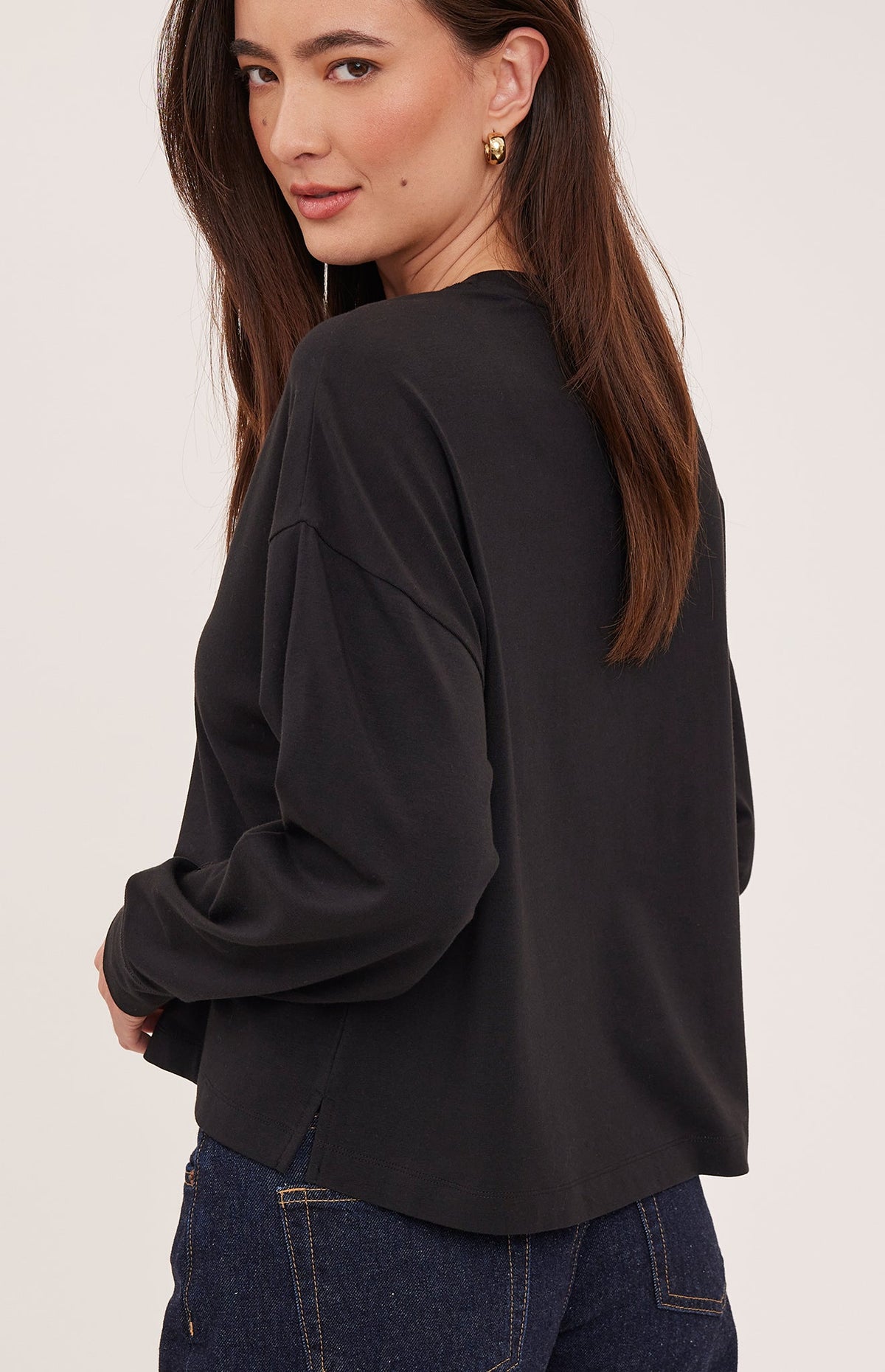 Easton Long Sleeve Top - Black