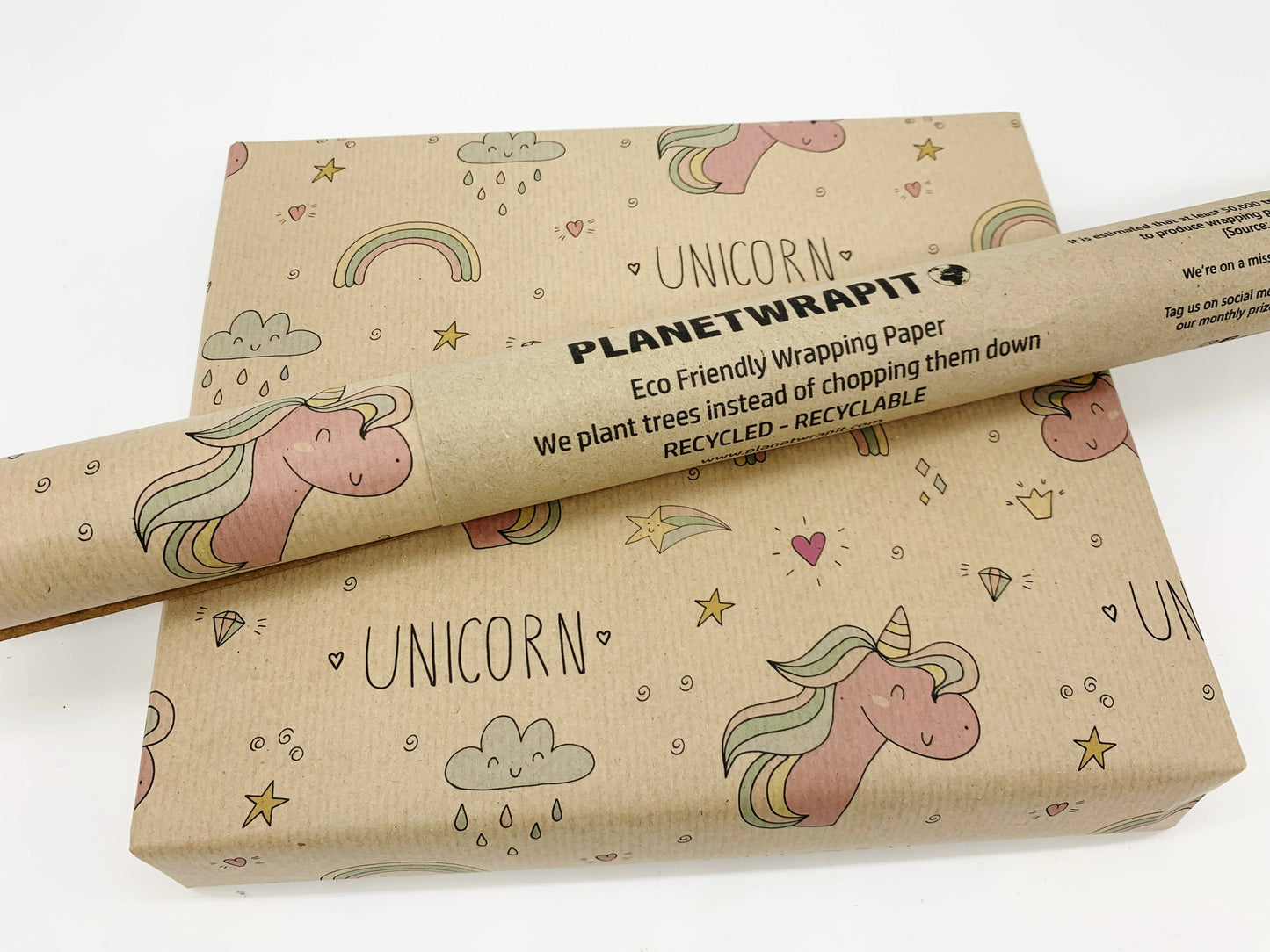 Unicorn Recycled Kraft Wrapping Pape