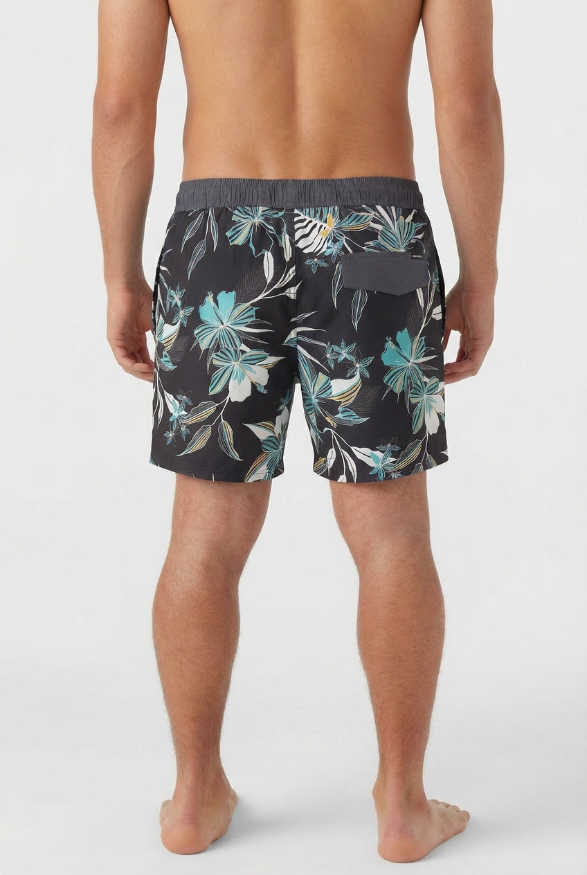 Hermosa Retro Lined 17 Volley - Black
