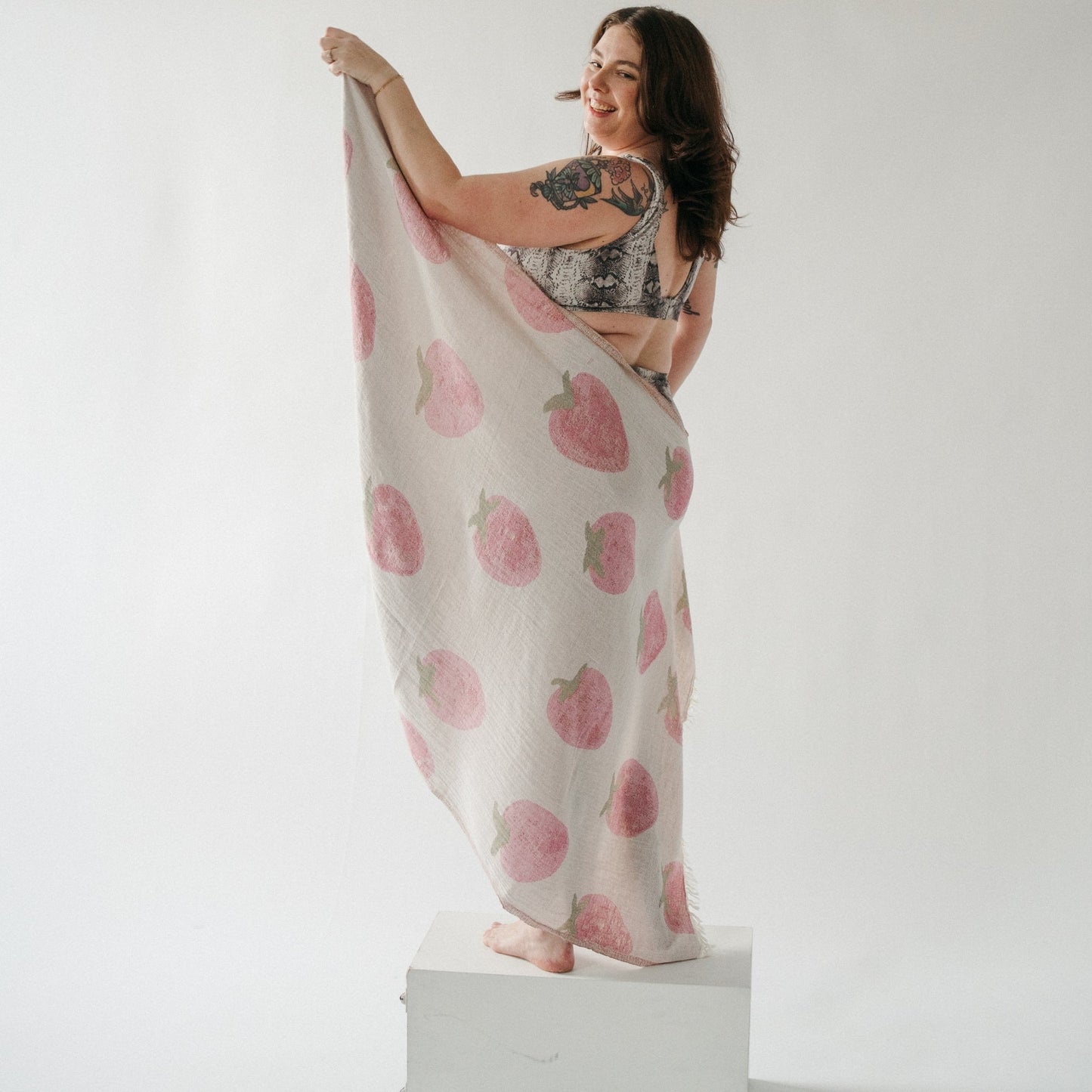 Turkish Cotton Towel - Strawberry Shortcake