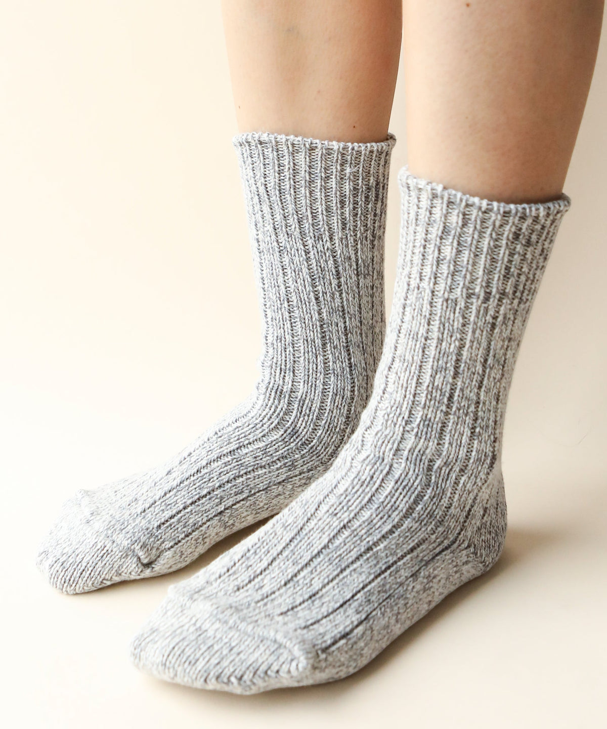 Thick Cotton Socks - Grey Mix