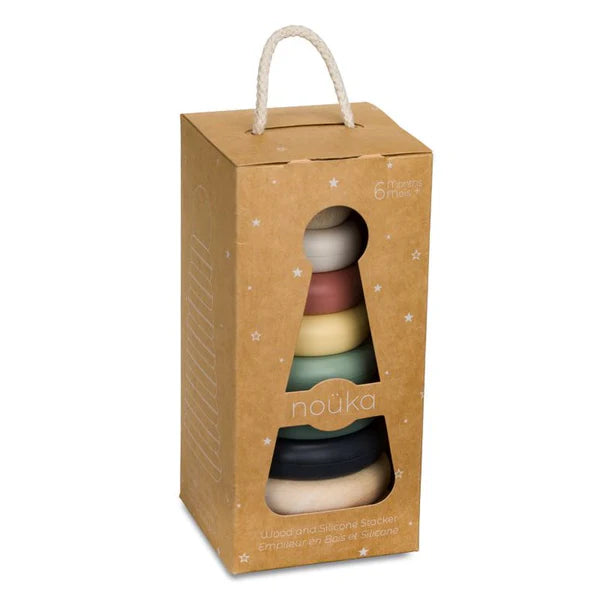 Wood and Silicone Stacker - Sand Tower