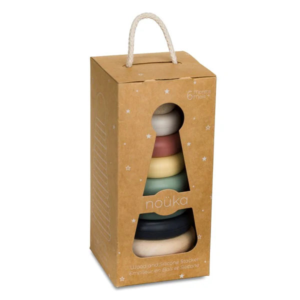 Wood and Silicone Stacker - Storm Tower