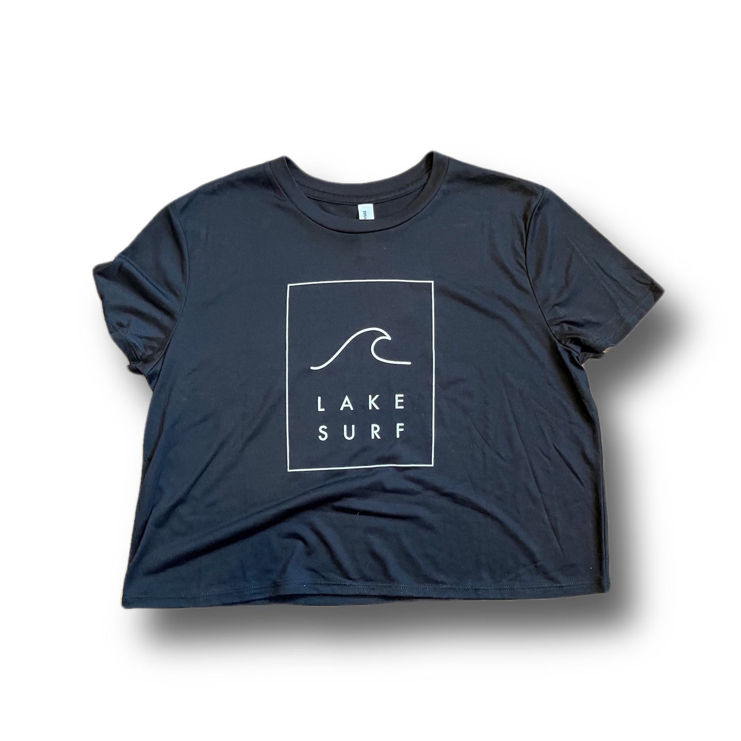 Lake Surf Crop Tee - Black