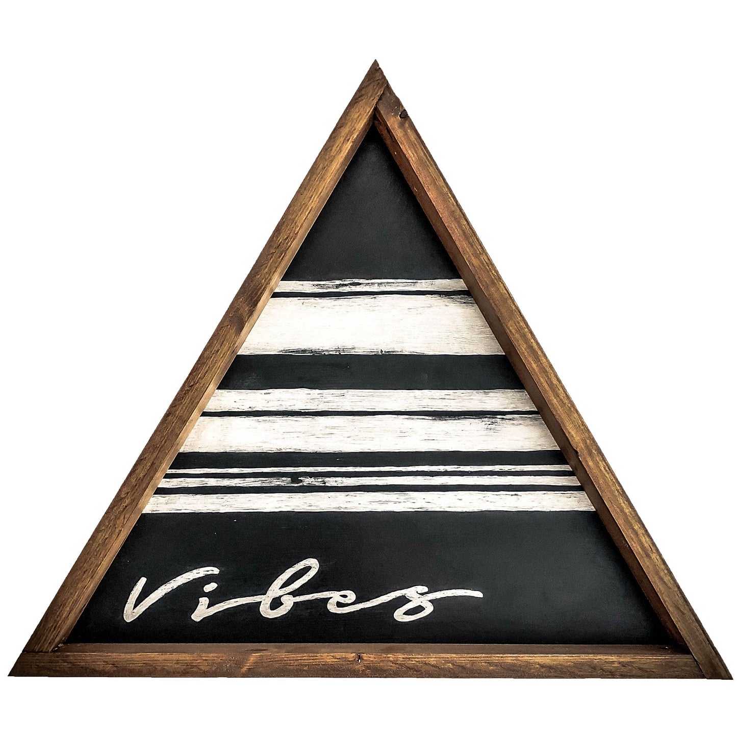 Vibes Tri Wood Sign