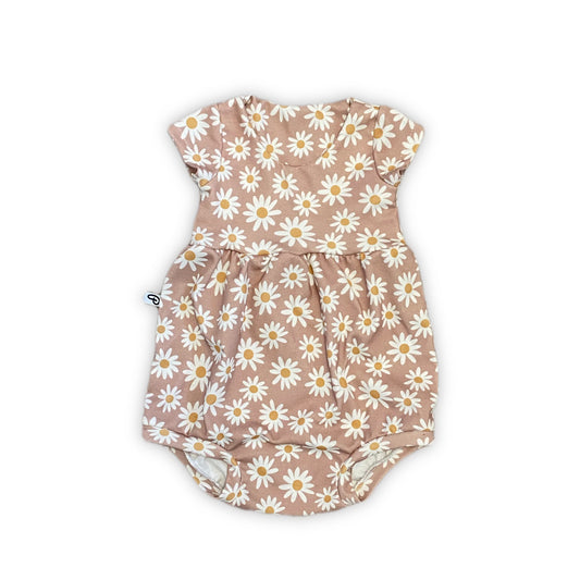Daisy Print Cotton Bubble Romper