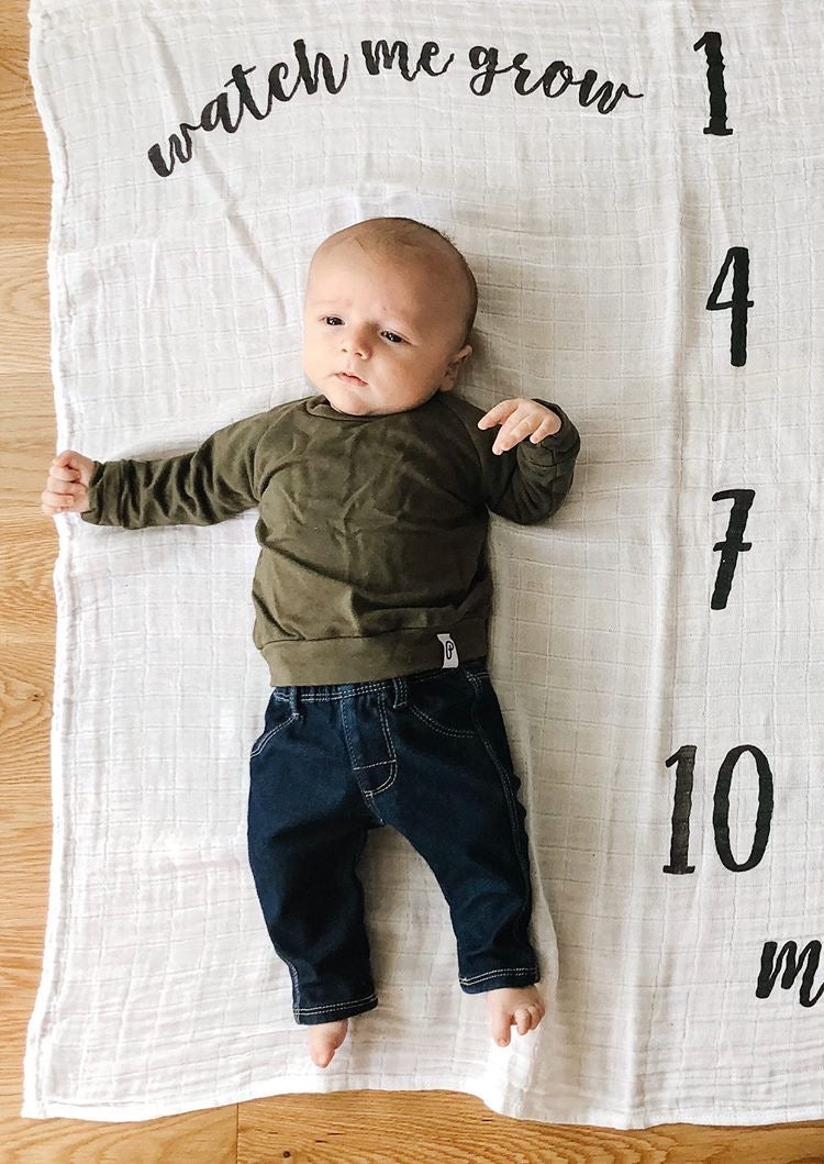 Baby/Kids Bamboo Raglan Crewneck