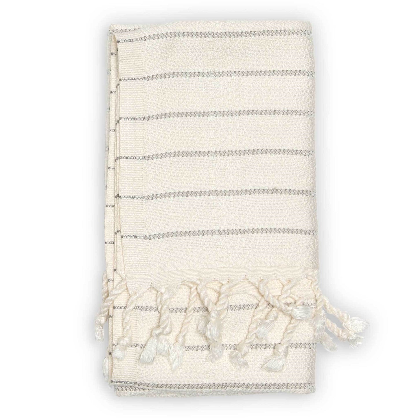 Bamboo Striped Turkish Hand Towel - Mist