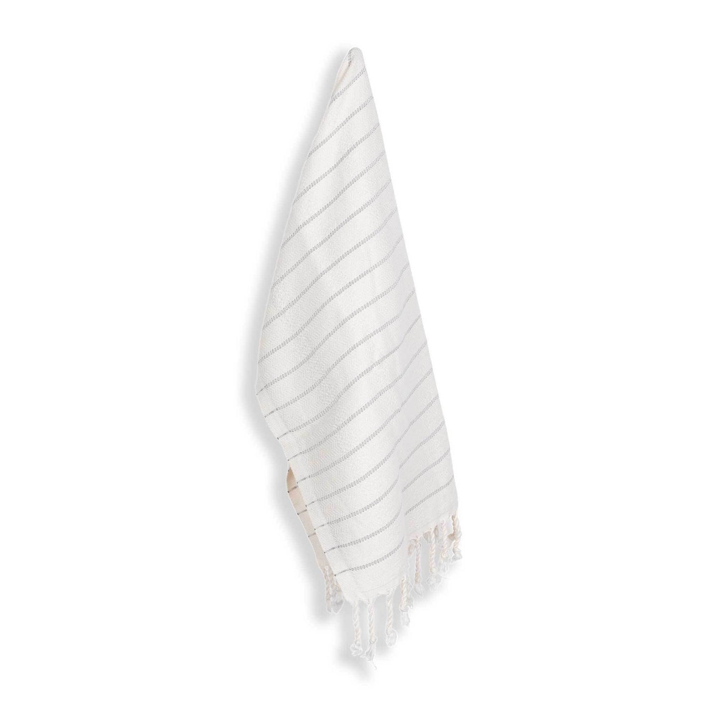 Bamboo Striped Turkish Hand Towel - Mist