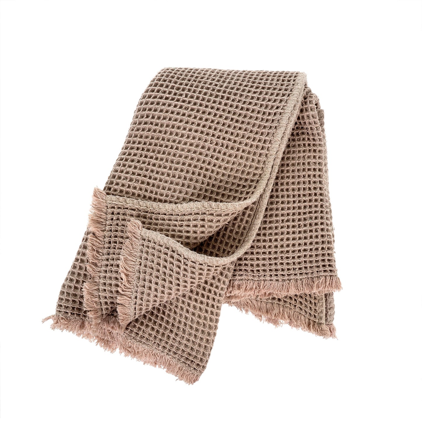 Blush Waffle Throw