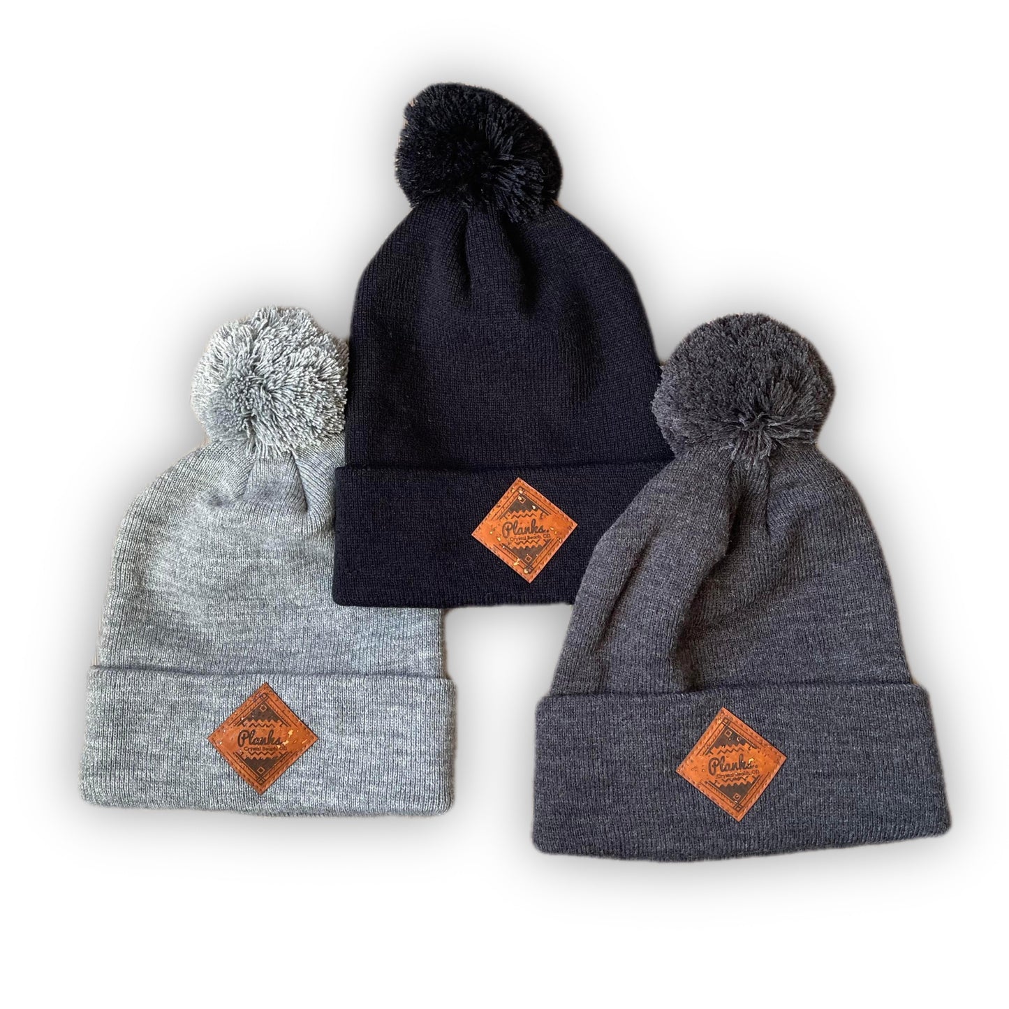 Planks Cork Patch Pom Pom Toques