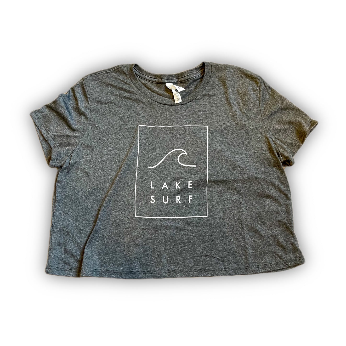 Lake Surf Crop Tee - Grey