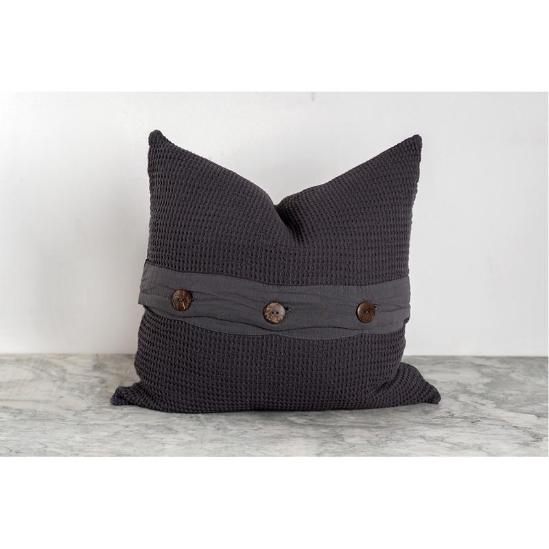 Wave Pillow - Charcoal