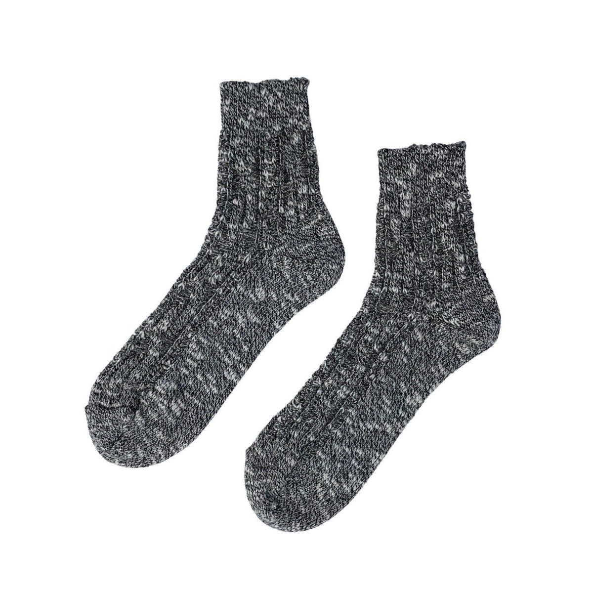 Cotton Jenny Socks - Black Melange