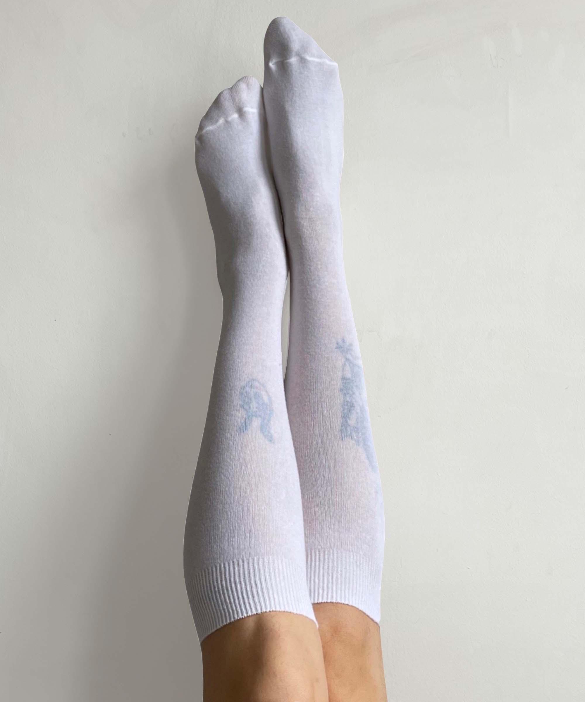 Cotton Knee High Socks White – Planks Canada