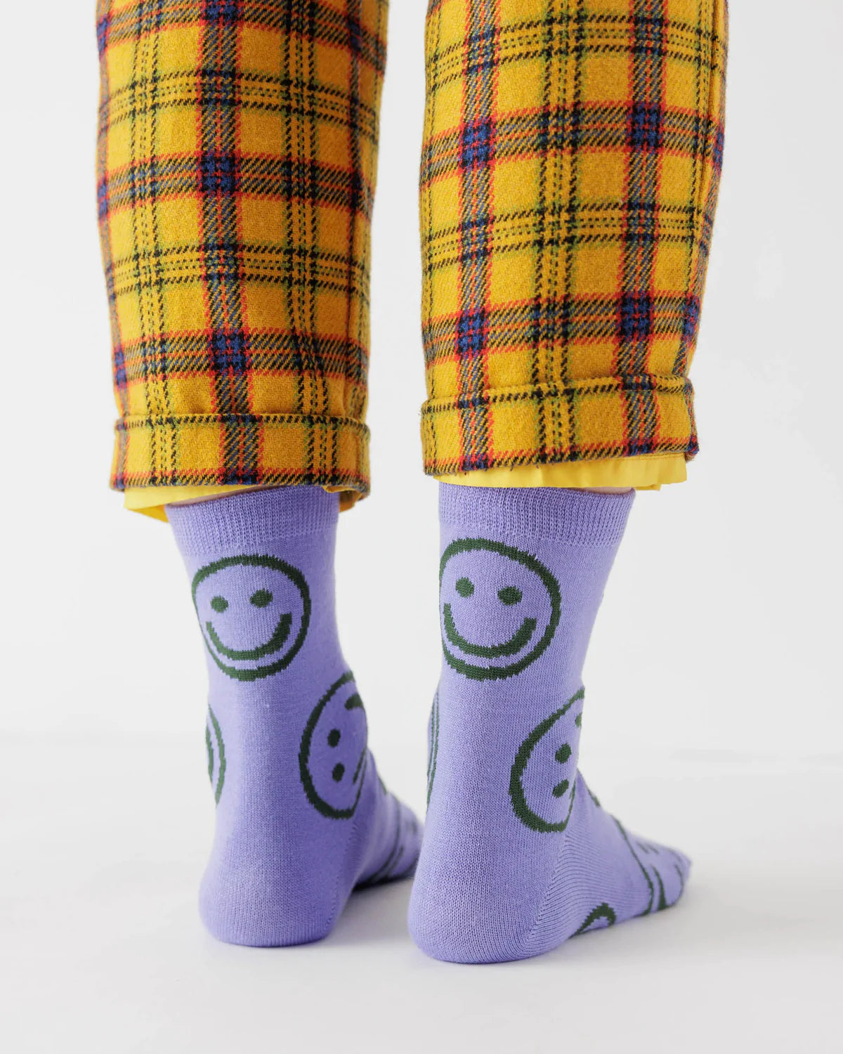 Crew Sock - Lavender Happy