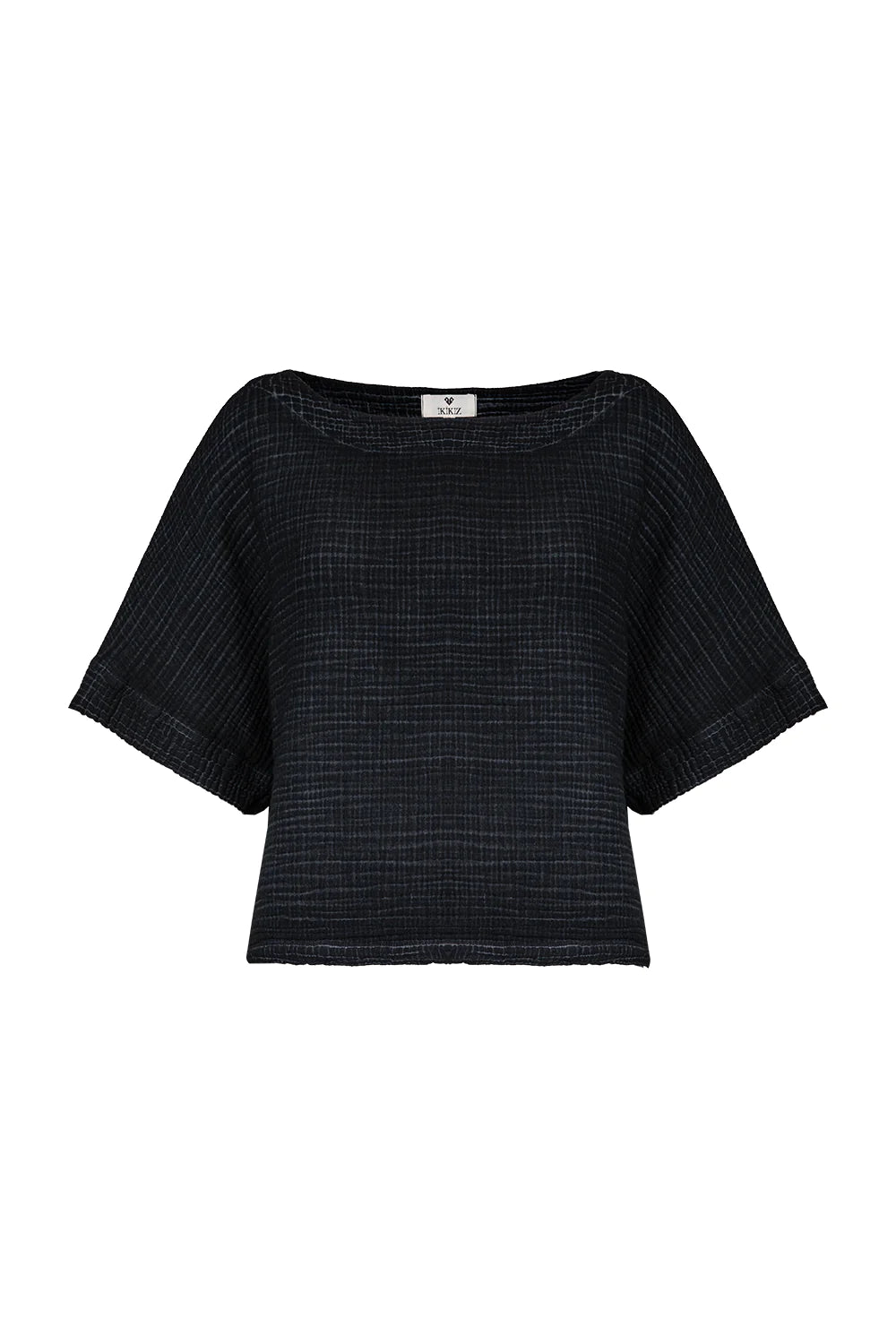 Crinkle Boat Top - One-Sized - Black