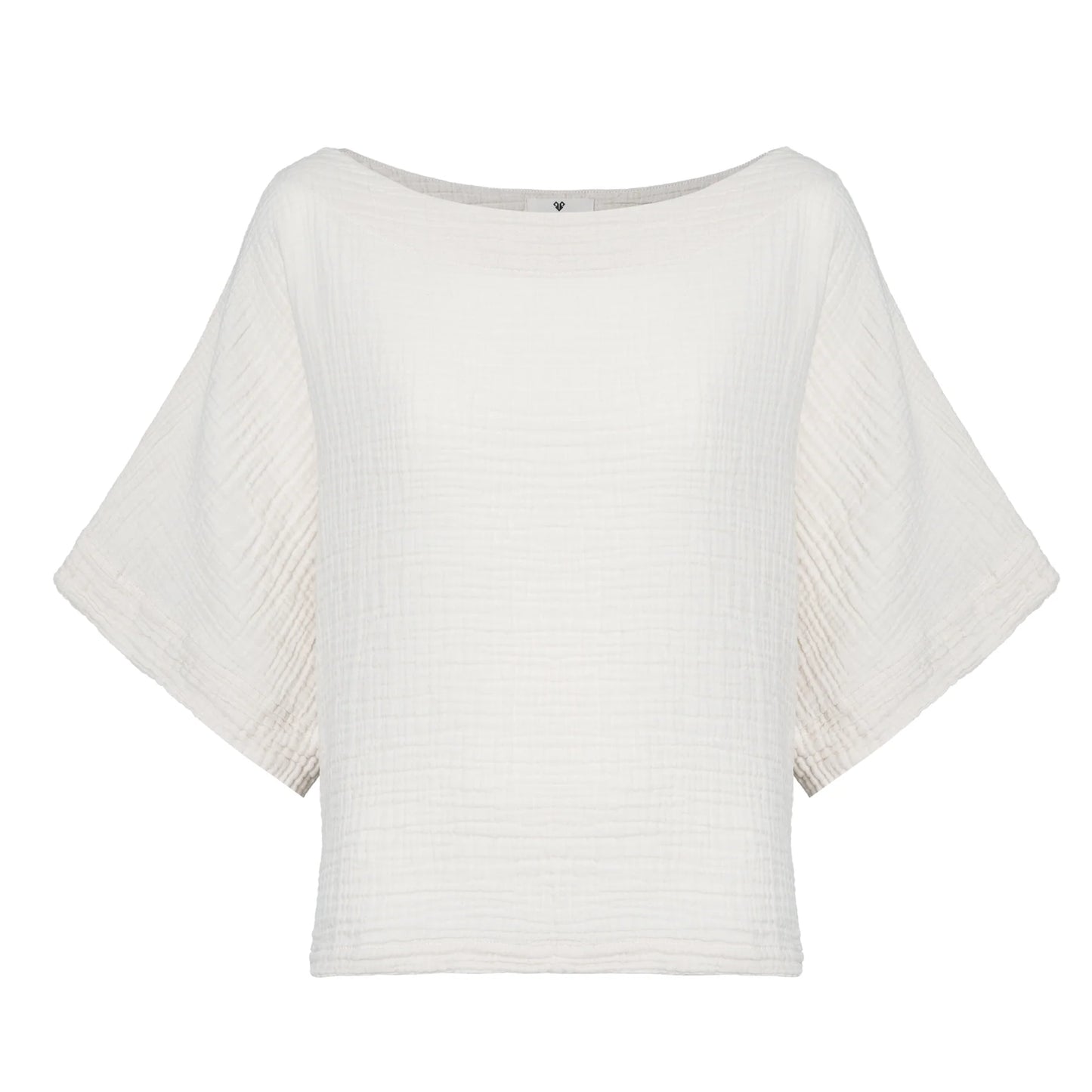 Crinkle Boat Top - One-Sized - Cream