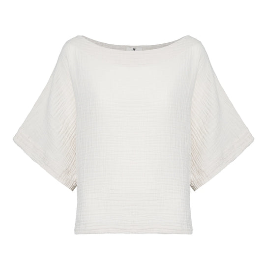 Crinkle Boat Top - One-Sized - Cream