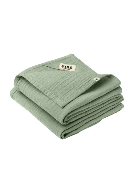 Cuddle Cloth Muslin 2 Pack - Sage