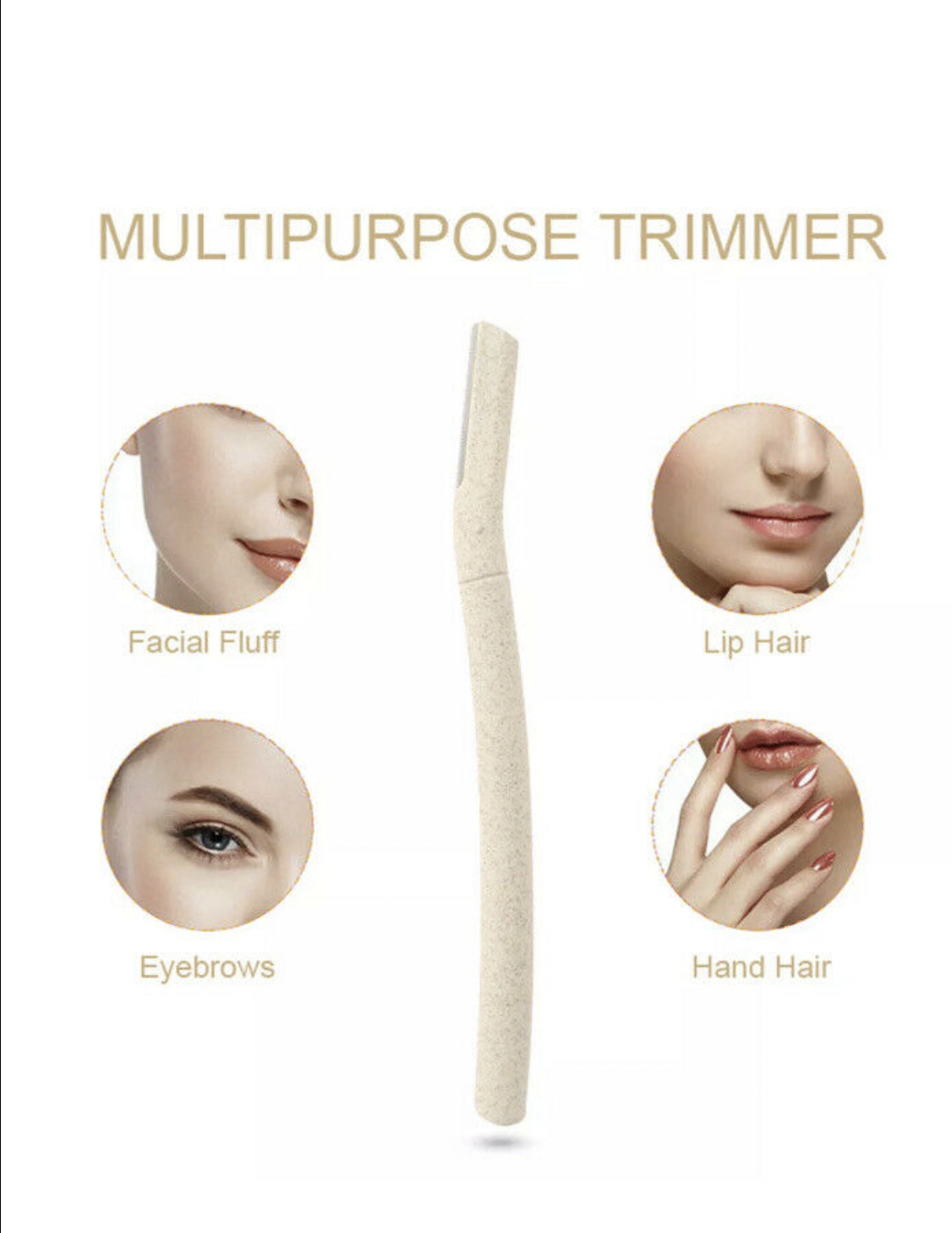 Dermaplaner Razor Wheat Eyebrow Razors (3 Pack)