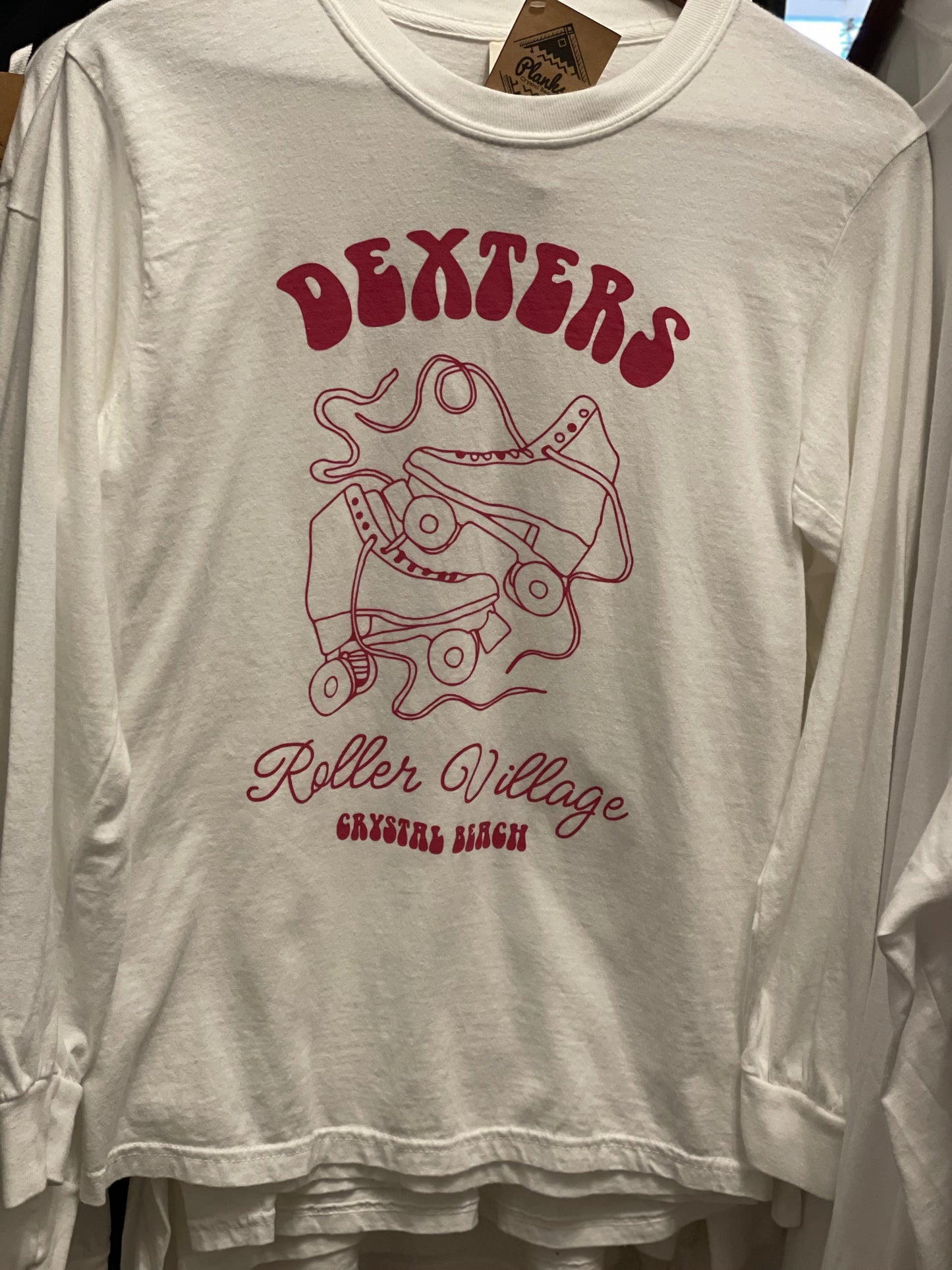 Dexters Unisex White Long Sleeve Tee