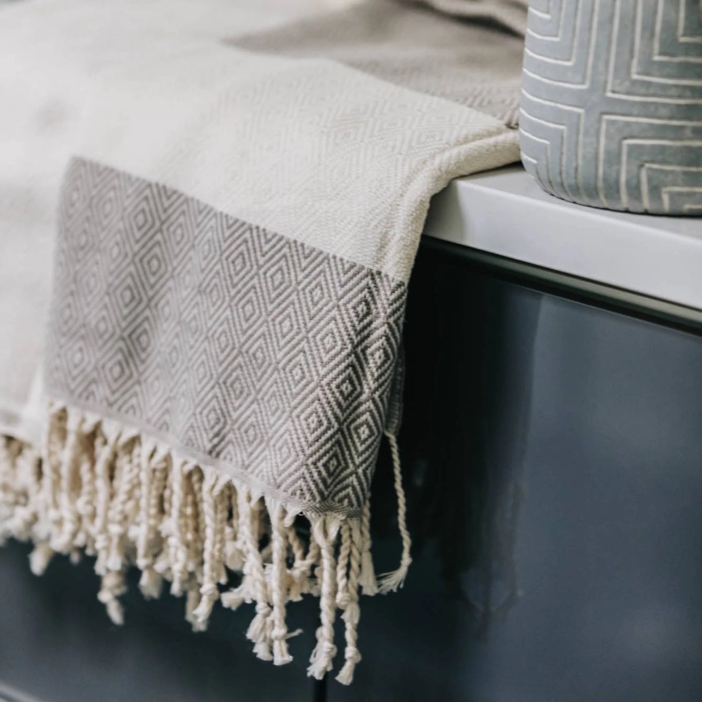 Diamond Towel - Slate