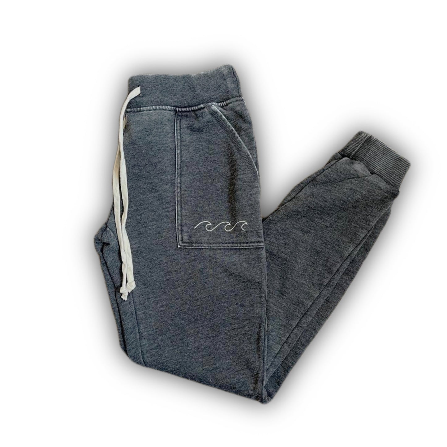 Wave Weekend Sweats - Washed Black
