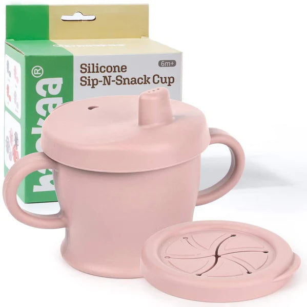 Haakaa Silicone Sip N Snack Cup - Blush