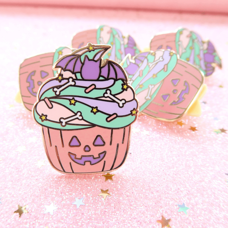 Halloween Cupcake Pin
