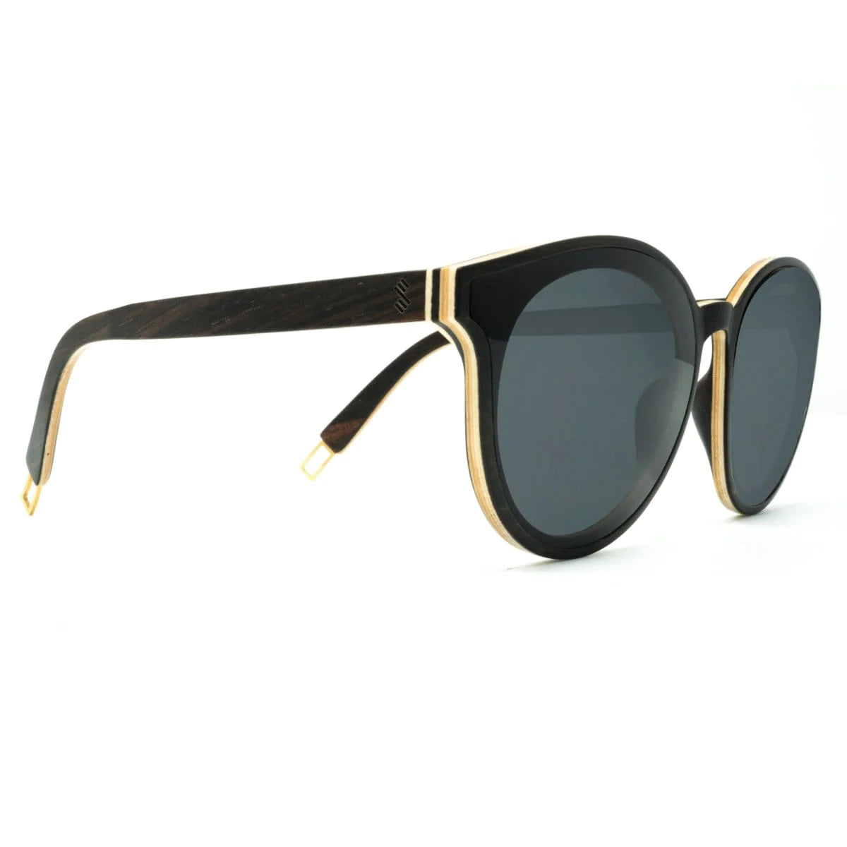 Hollywood - Ebony and Maple Wood with Smoke Lenses