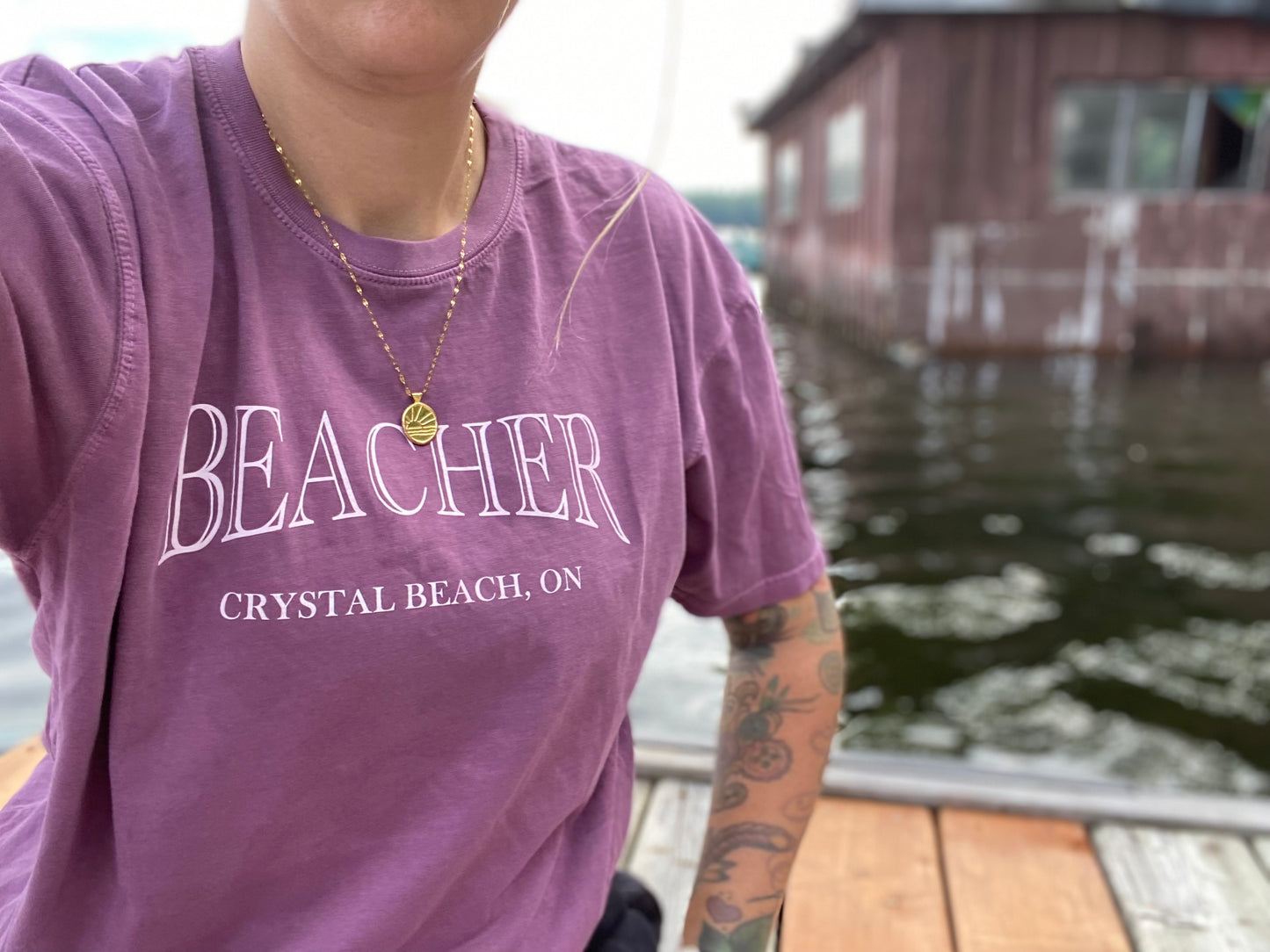 Vintage Beacher Throwback Tee - Loganberry