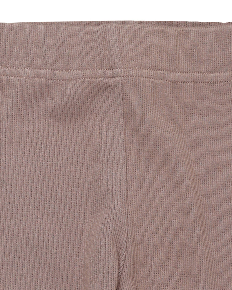 Rib Leggings - Stone