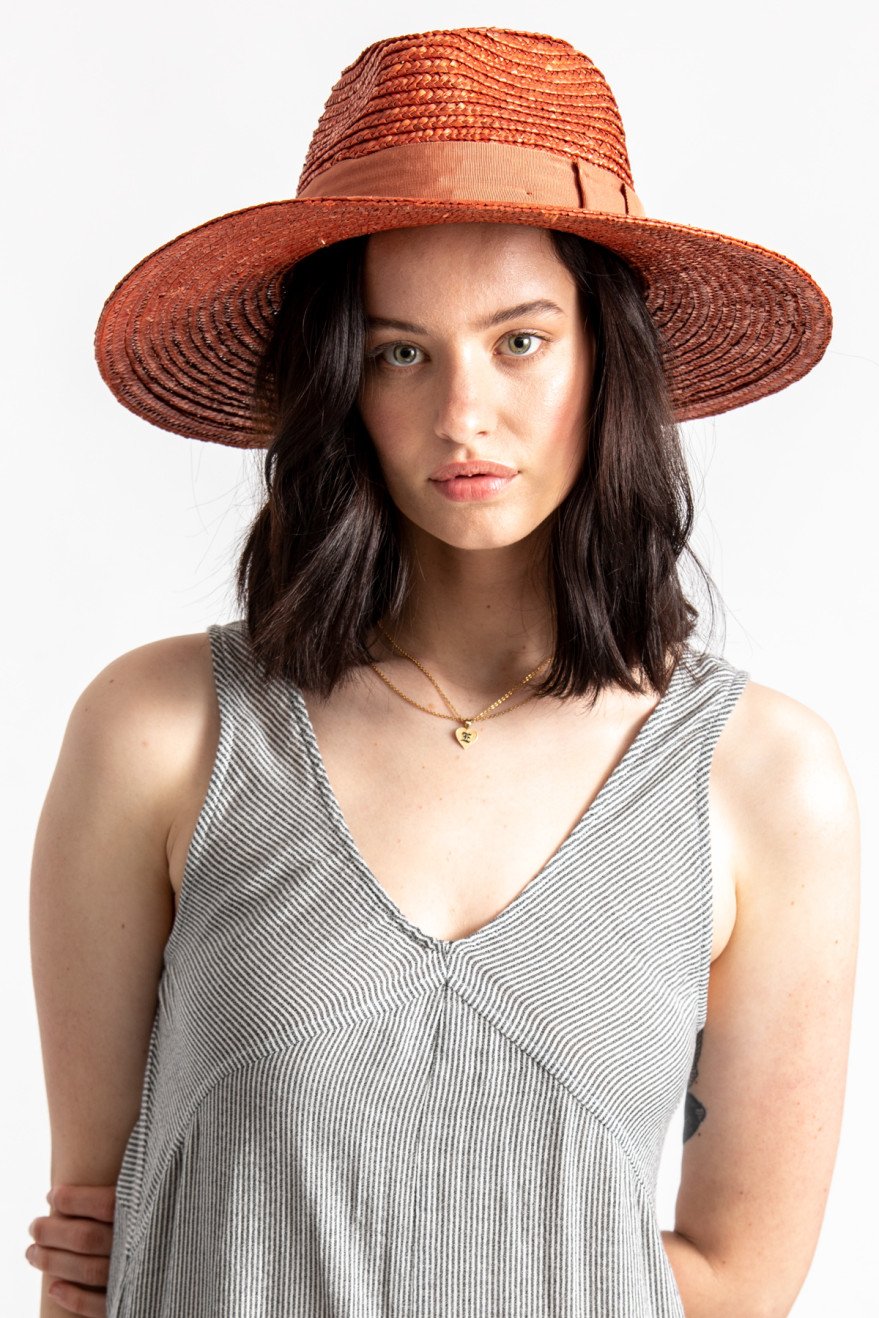 Joanna Hat - 100% Wheat Straw - Autumn